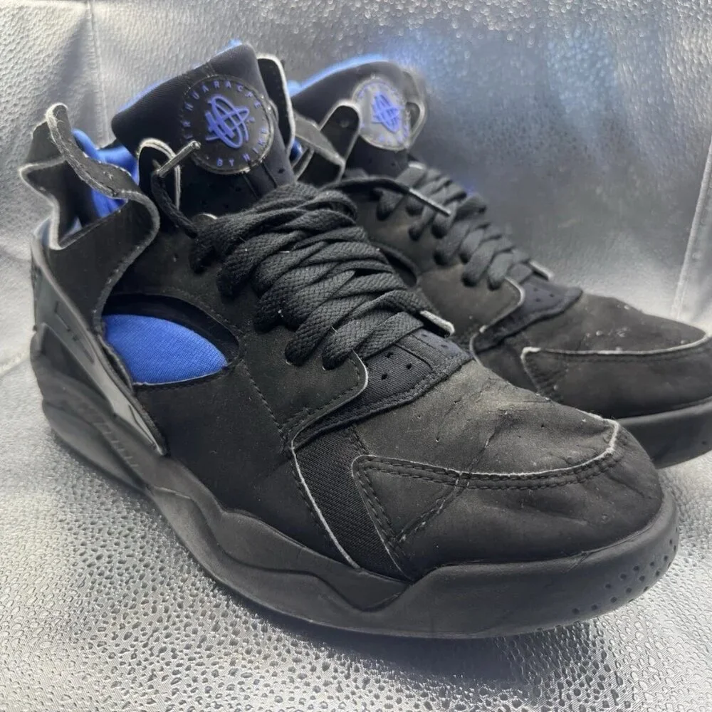 RARE 🚀 Size 10 - Vintage 2003 Nike Air‎ Huarache Black/Blue Colorway 305439-041